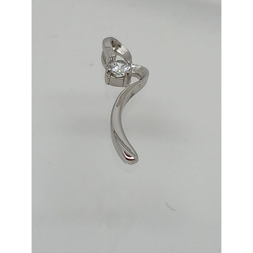 .925 Thailand Sterling Silver Simulated Diamond Pendant Necklace NEW Gift Boxed - HoneyThomas.com