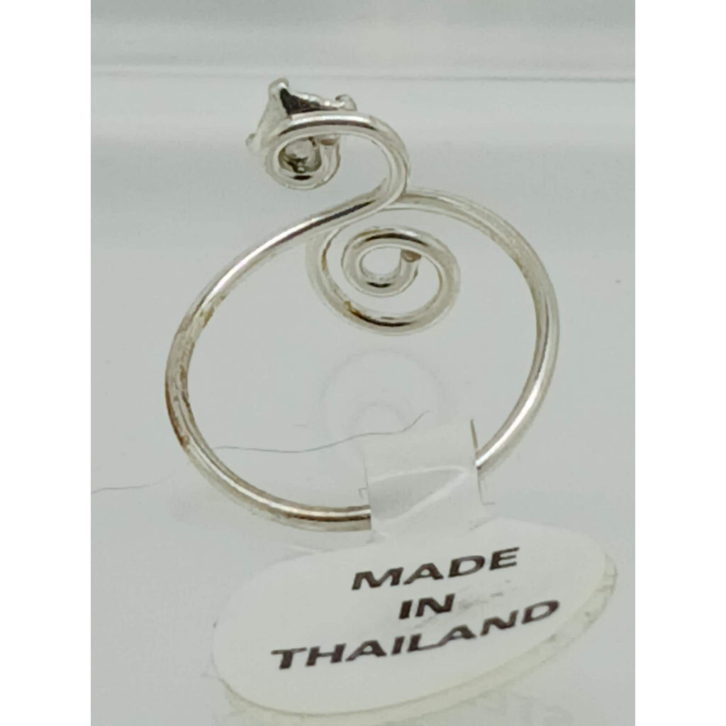 Sparkling Swirly Sexy Ruby Red Crystal Rhinestone Toe Ring - Adjustable Size, Sterling Silver, New Gift Box, Free Shipping Over 35