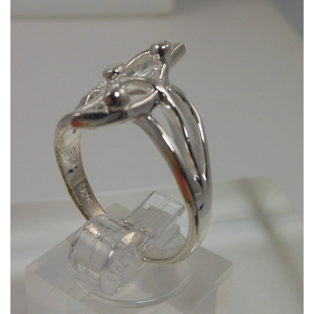 1990's New Unique Vintage Handmade 925 Sterling Silver Artistic Ring Size 7.5