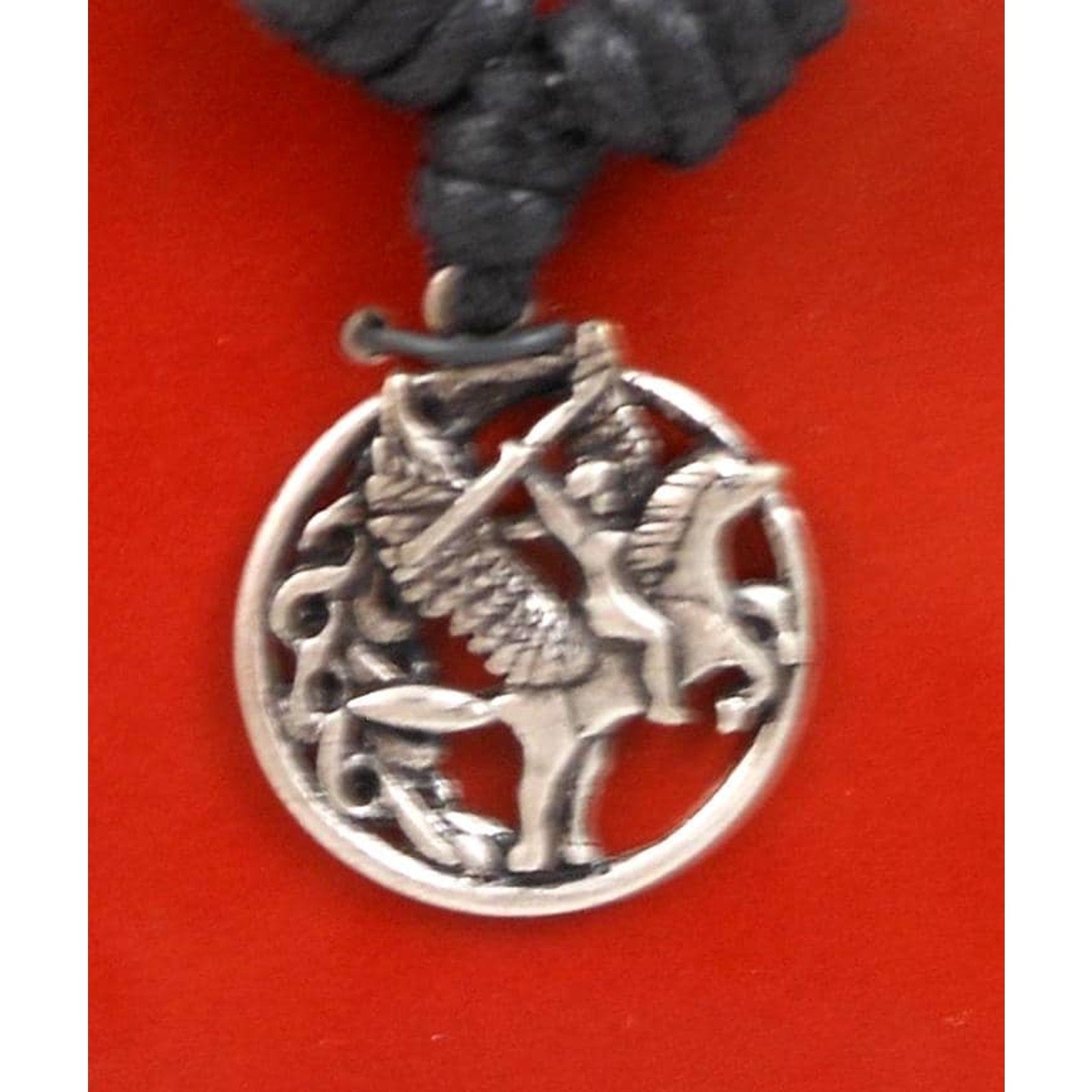 Vintage Celtic Vision Sacred Symbols Pegasus Necklace Pendant 24 Adjustable Cord - HoneyThomas.com