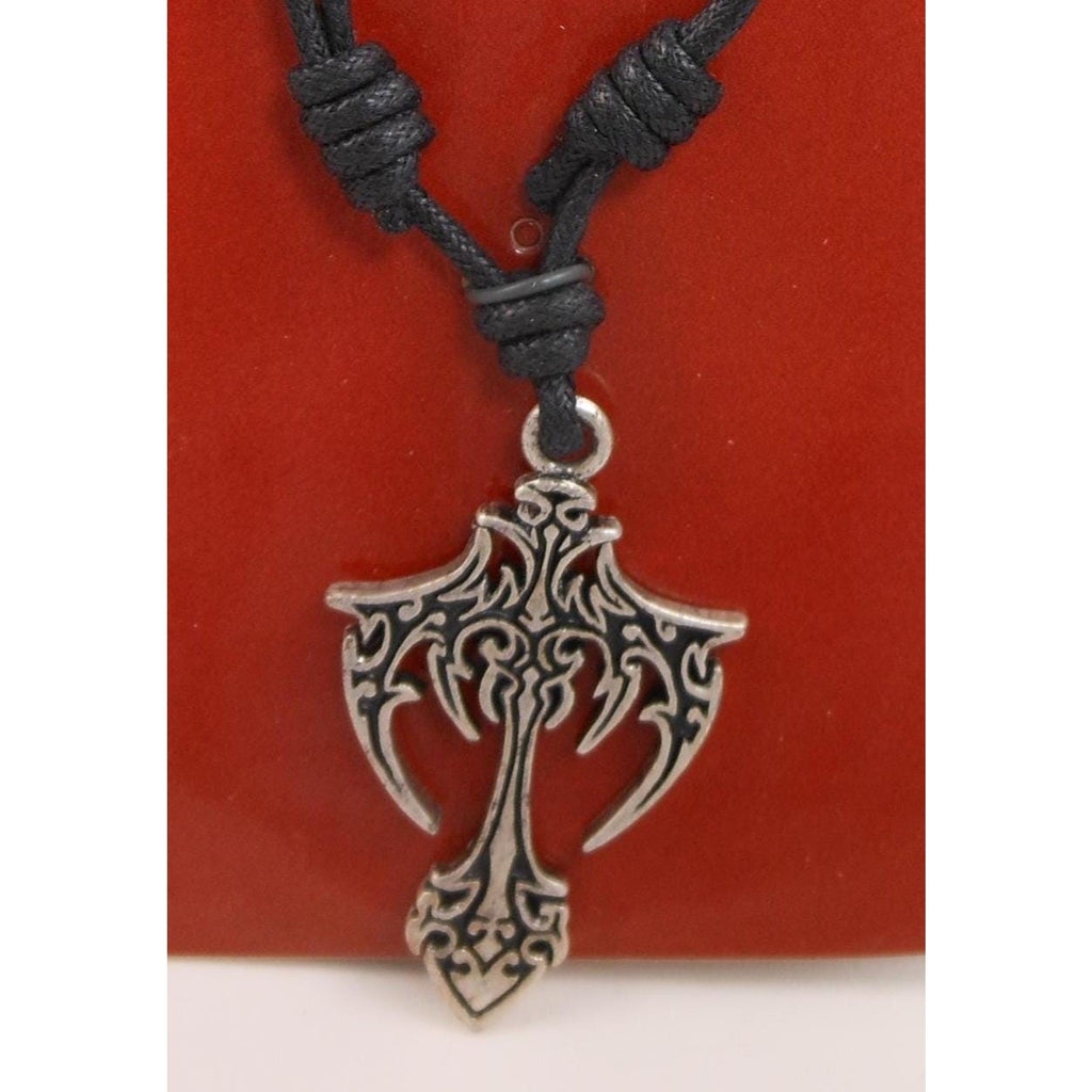 Vintage Celtic Cross Pendant Necklace 24" Adjustable Sacred Symbols NOS - HoneyThomas.com