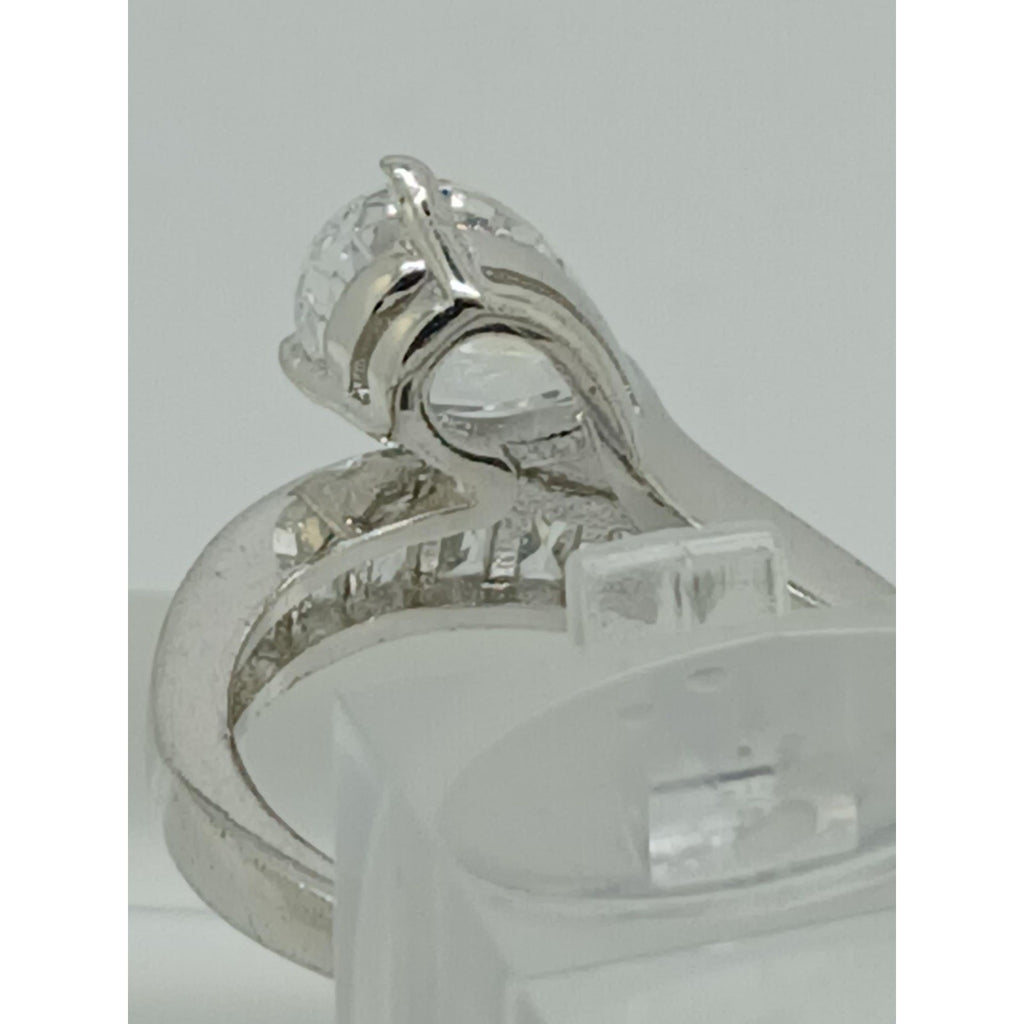 2.4CT Vintage Gold Plated Pear Radiant Cut Sim Diamond CZ Engagement Ring Size 7 - HoneyThomas.com
