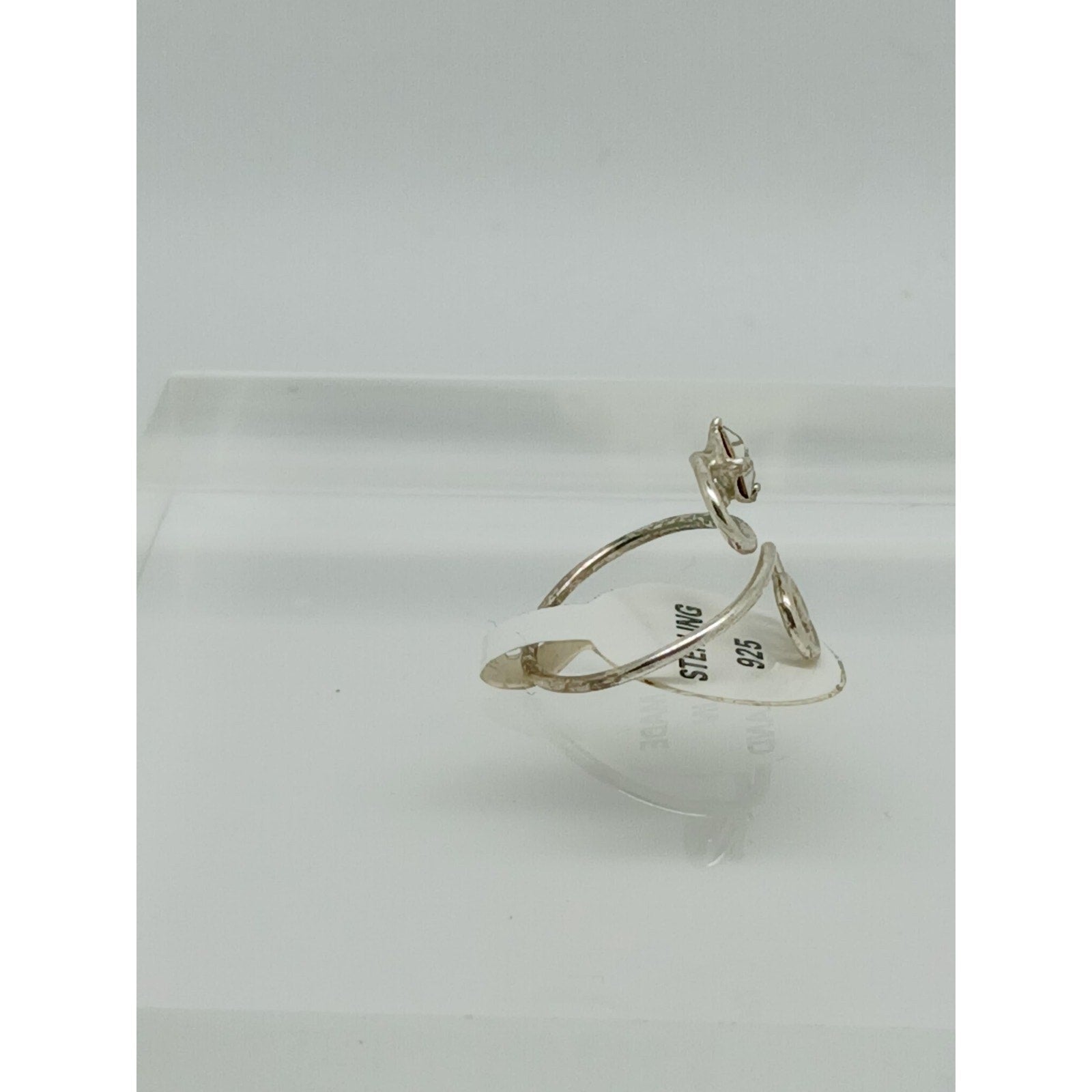 Sexy Clear Crystal Rhinestone Toe Ring Adjustable Size, Sterling Silver Gift box - HoneyThomas.com