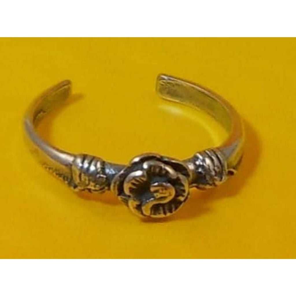 Vintage Sterling Silver Rose Flower Toe Ring – Handcrafted Unique Boho Jewelry - HoneyThomas.com