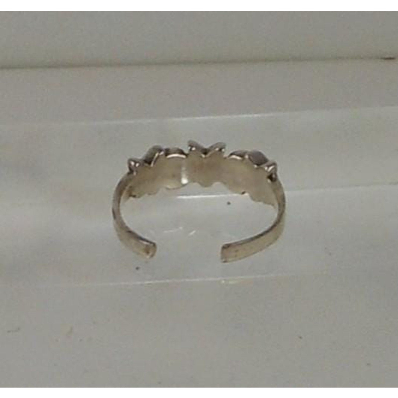 Handcrafted Vintage Sterling Silver Stars Moon Toe Ring from Thailand - New Old - HoneyThomas.com