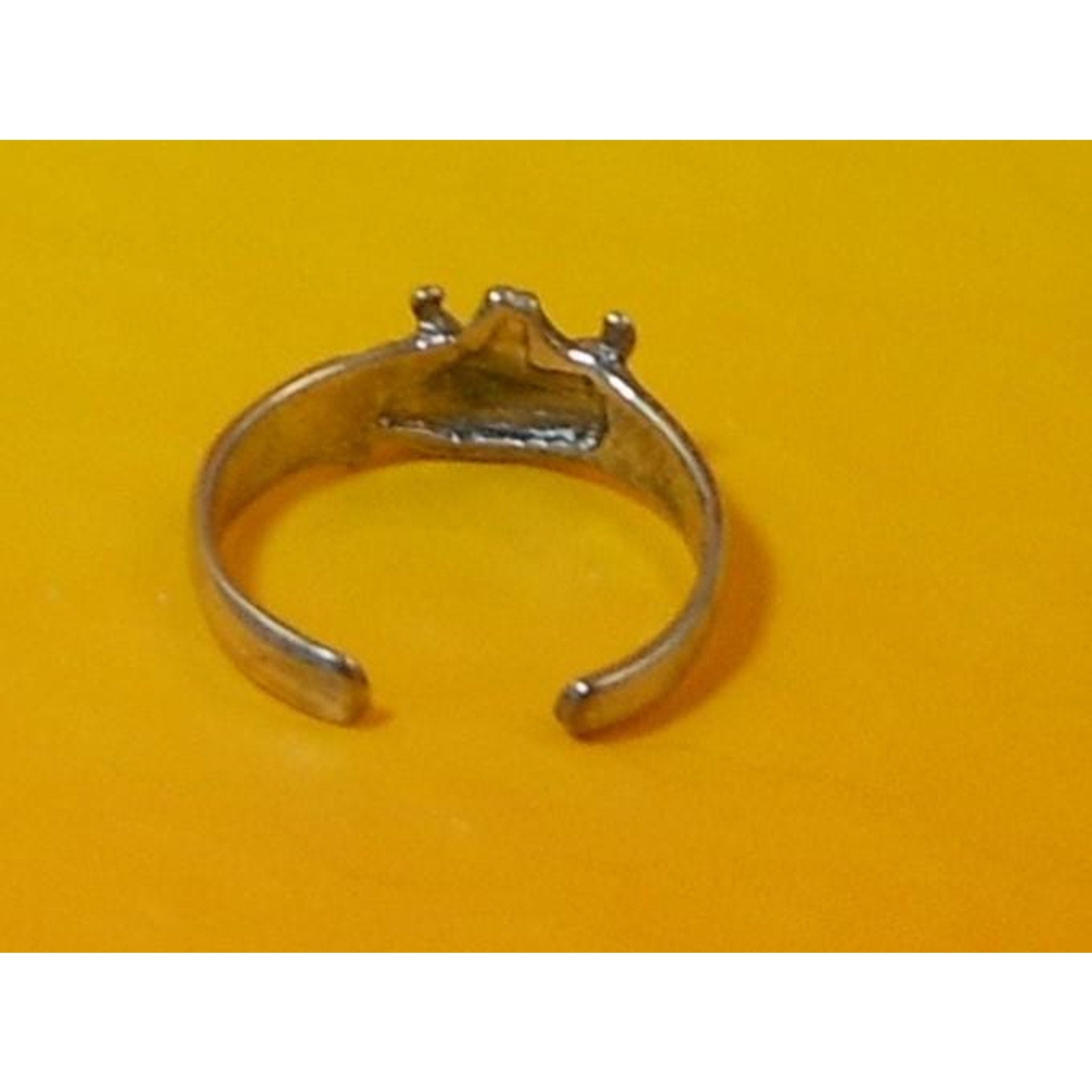 Vintage Sterling Silver Lucky Sexy Fun Elephant Toe Ring Boho Beach Foot Jewelry