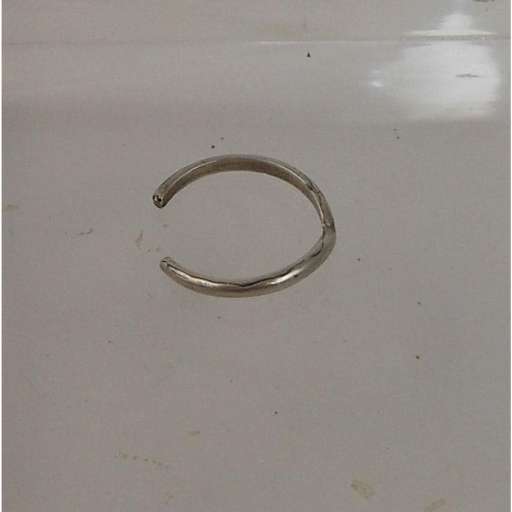 Vintage Sterling Silver V-Dip Toe Ring, Thai Made NOS, Delicate 2mm Band, Sexy