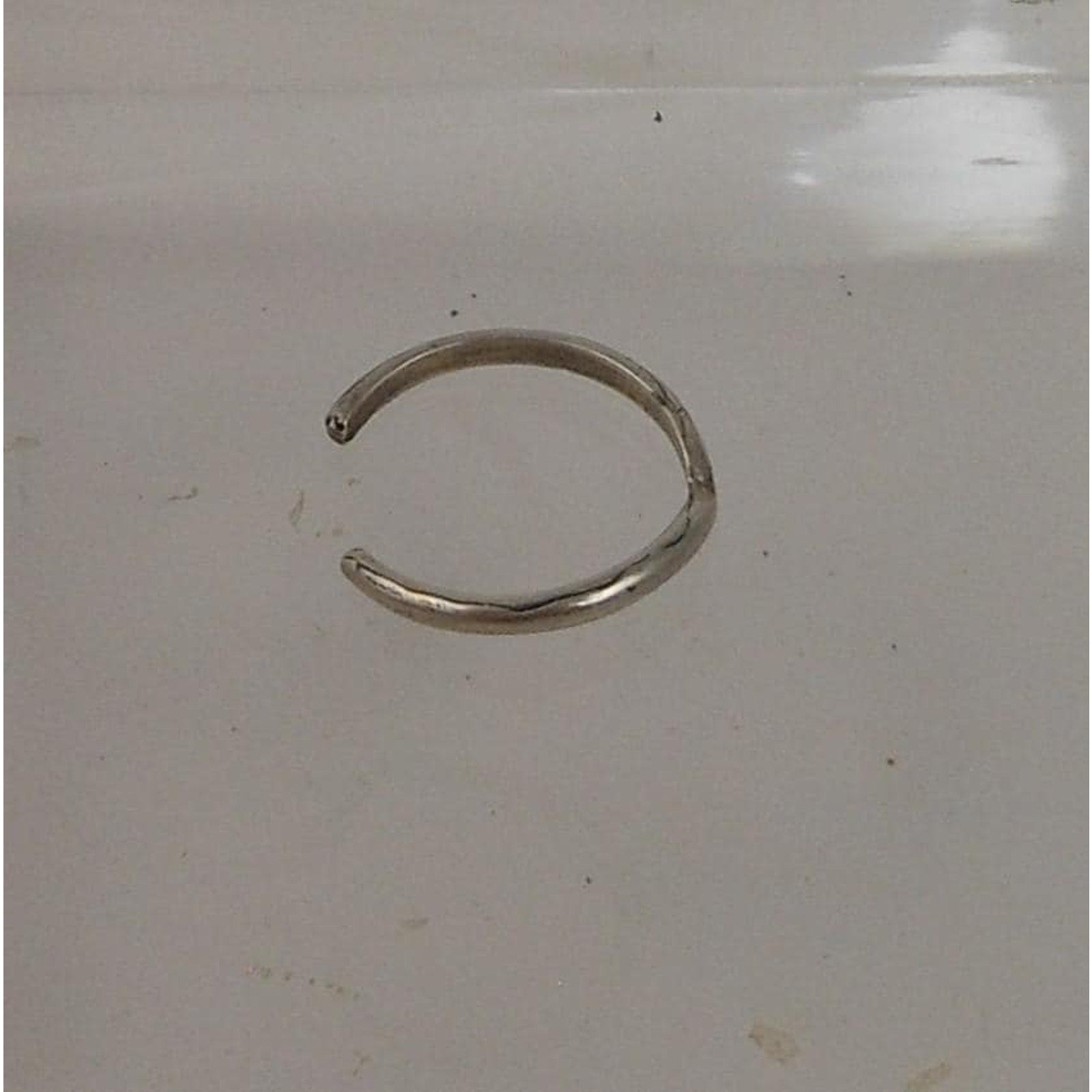 Vintage Sterling Silver V-Dip Toe Ring, Thai Made NOS, Delicate 2mm Band, Sexy