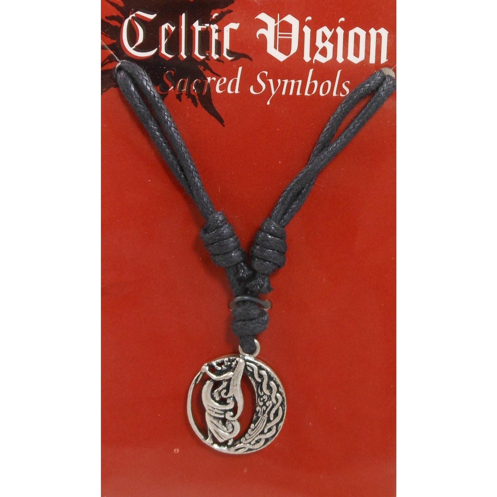 Vintage Celtic Vision Sacred Symbols Goddess Mother Child Necklace Pendant - HoneyThomas.com