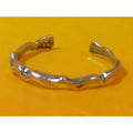 Vintage Sterling Silver Adjustable Wavy Curvy Toe Ring Sexy Beach Foot Jewelry