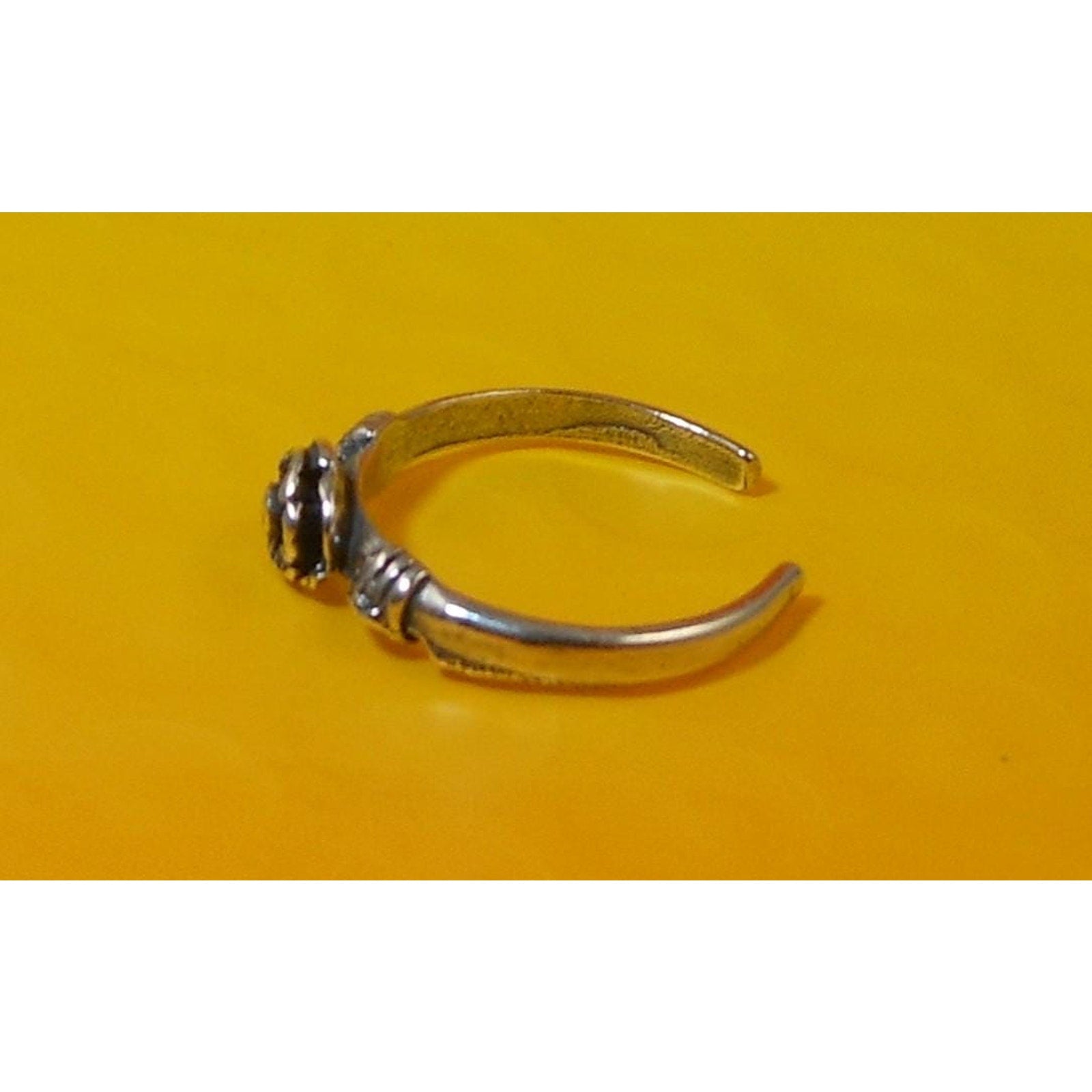 Vintage Sterling Silver Rose Flower Toe Ring – Handcrafted Unique Boho Jewelry