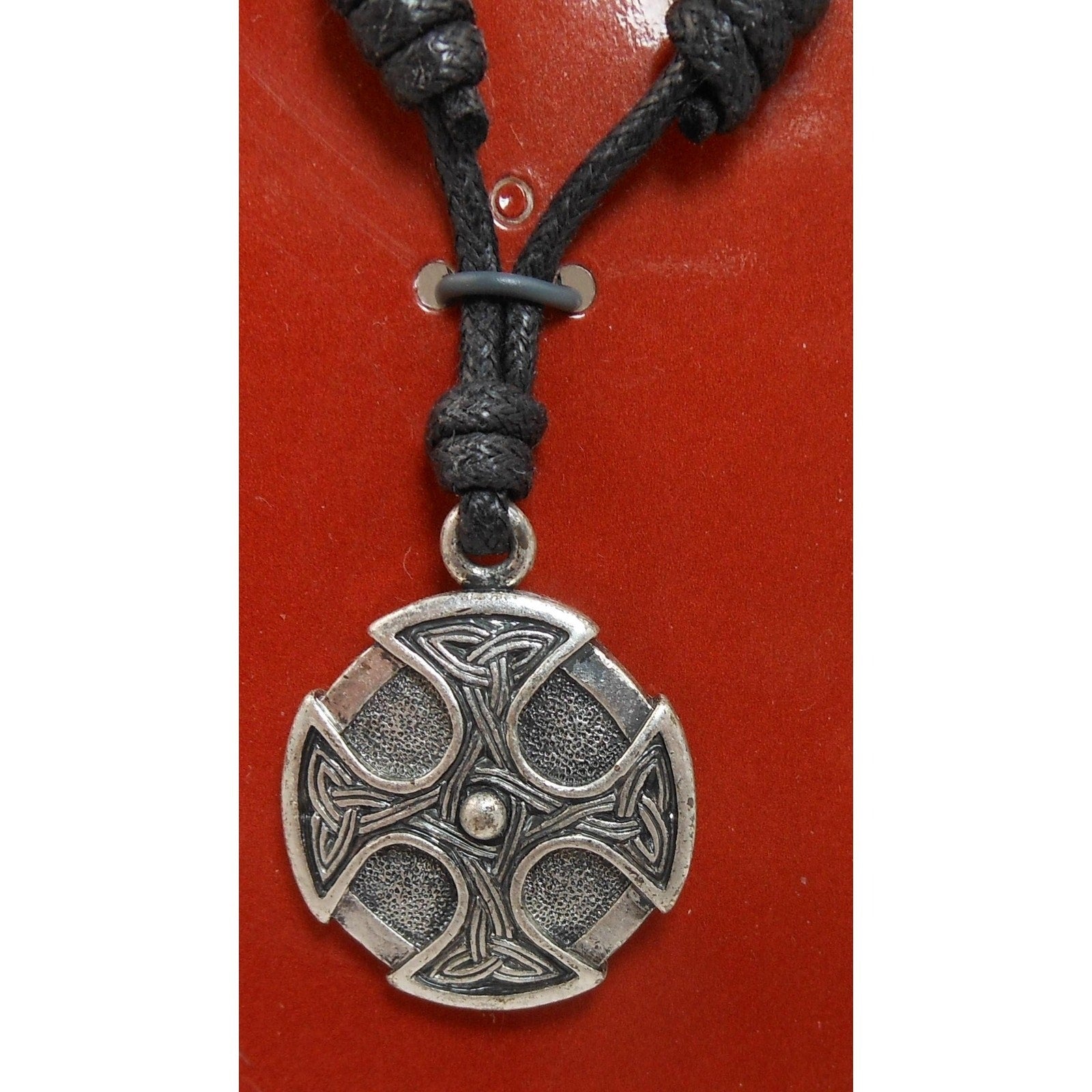 Vintage Celtic Vision Sacred Symbols Cross Necklace Pendant Celtic Symbol-12 - HoneyThomas.com