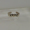 Handcrafted Vintage Sterling Silver Stars Moon Toe Ring from Thailand - New Old - HoneyThomas.com