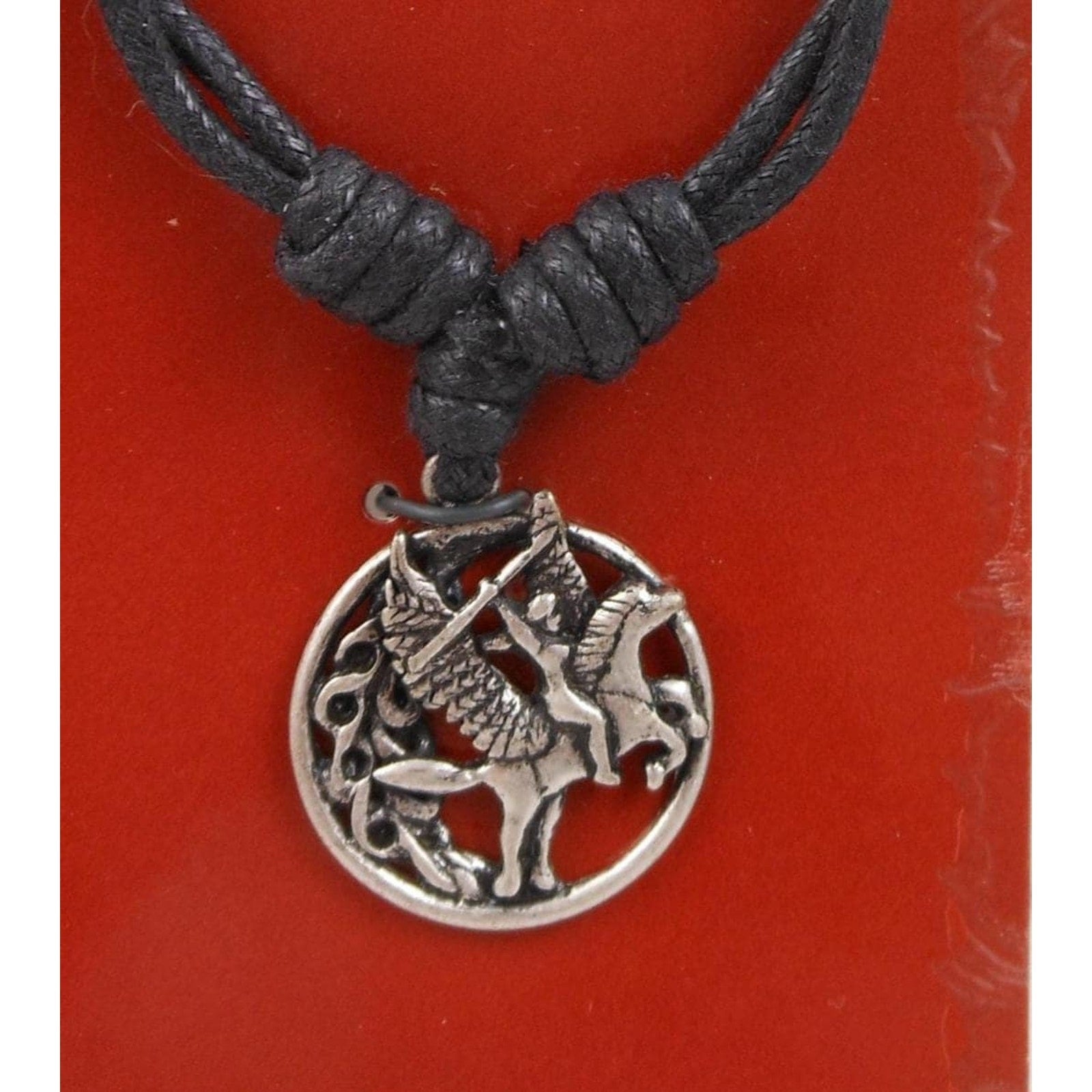 Vintage Celtic Vision Sacred Symbols Pegasus Necklace Pendant 24 Adjustable Cord - HoneyThomas.com