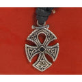 Vintage Celtic Visions Sacred Symbols Necklace Pendant Cross 24" Adjustable NOS - HoneyThomas.com