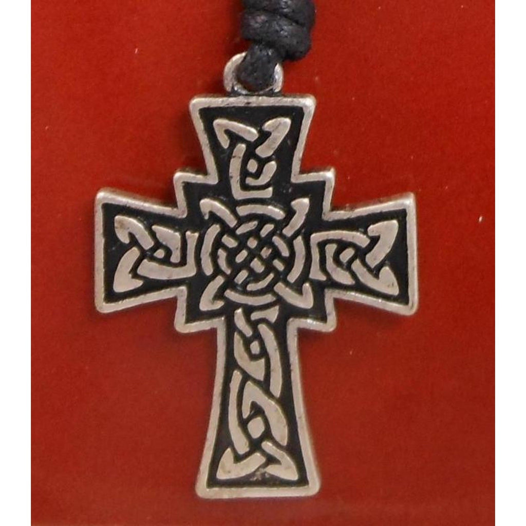 Vintage Celtic Vision Sacred Symbols Cross Necklace Pendant 24 Adjustable - HoneyThomas.com
