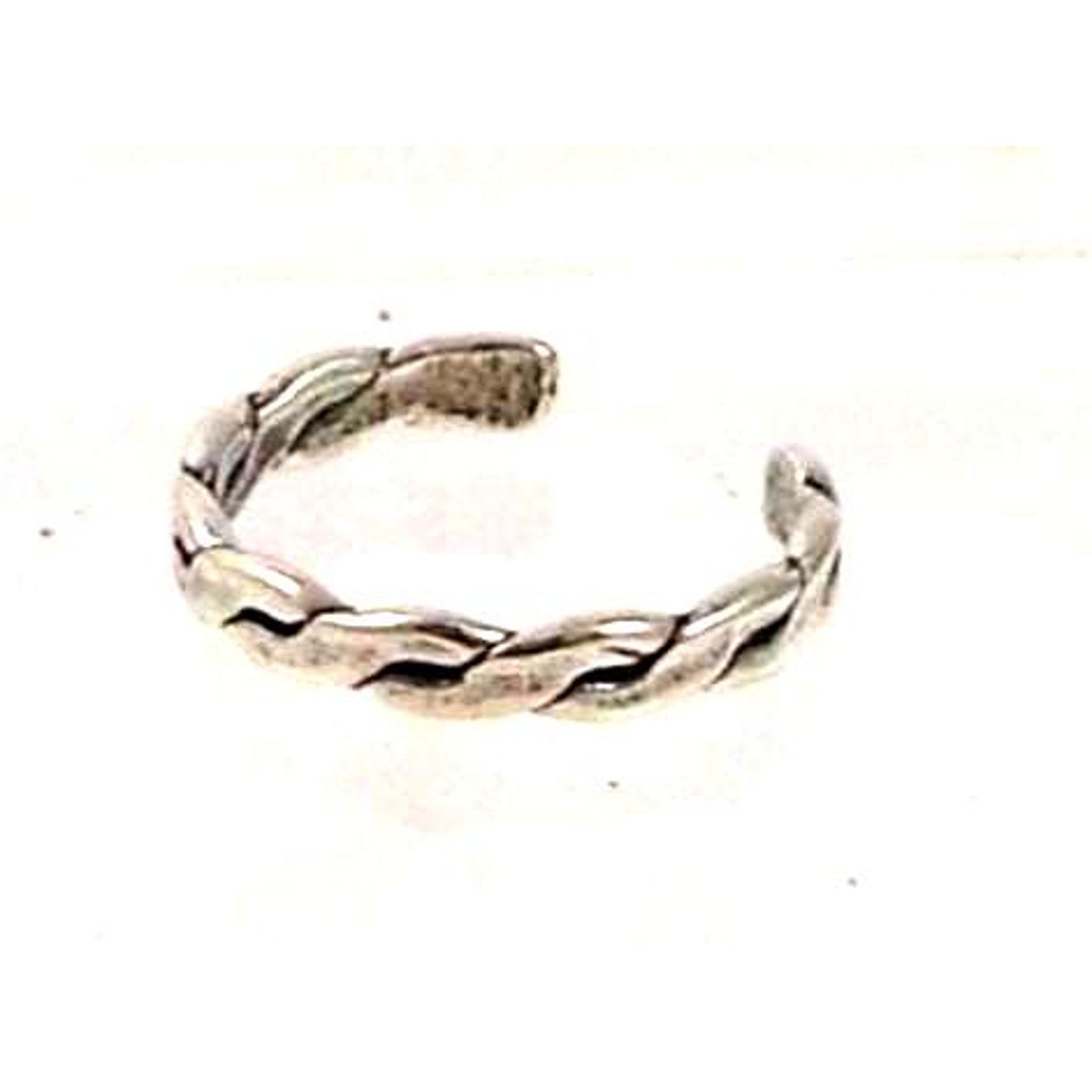 Vintage Sterling Silver Sexy Braid Toe Ring - Made in Thailand - NOS