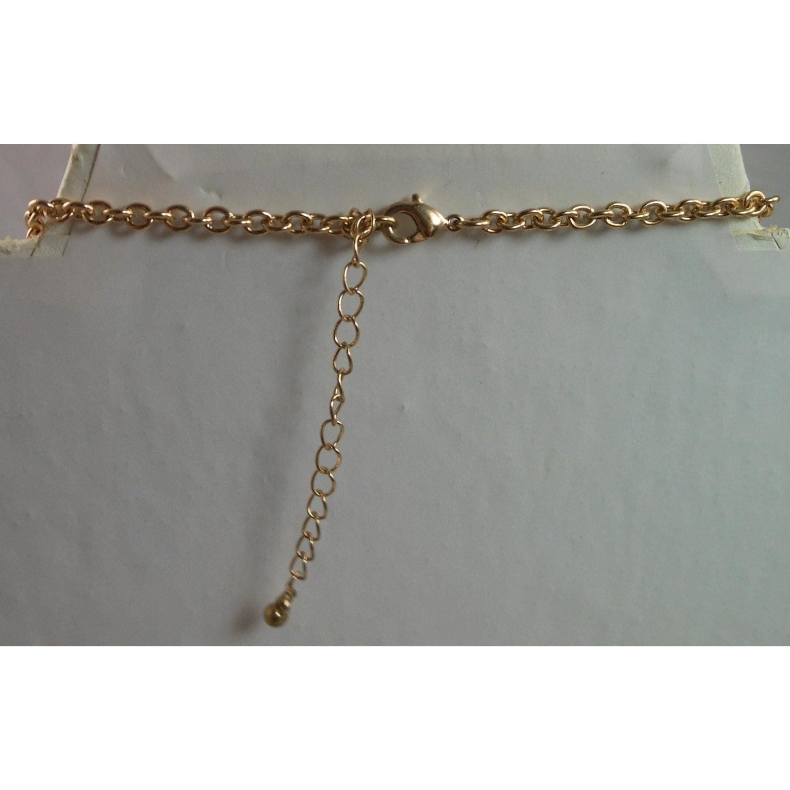 Elegant Vintage Faux Pearl Necklace with Gold and Grey Accents Statement Jewelry - HoneyThomas.com