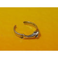 Vintage Sterling Silver Dolphin Toe Ring Handcrafted Jewelry  New Old Stock