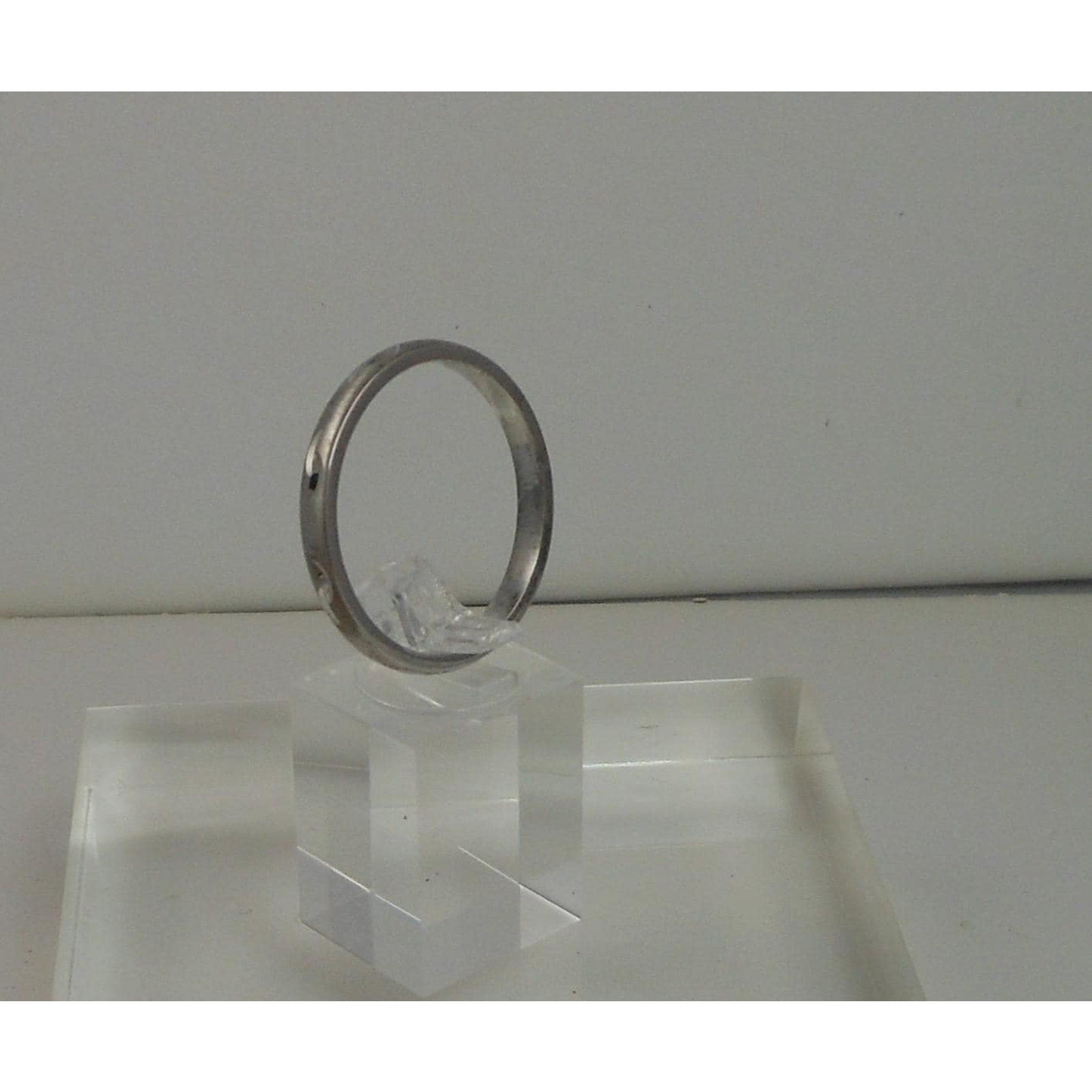 Handmade Sterling Silver Diamond-Cut Ring, 925 Stamped, Size 15.25 Vintage 4.5g