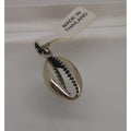 Vintage 1990's Sterling Silver Cowrie Shell Pendant Necklace Beach Seashell NWT - HoneyThomas.com