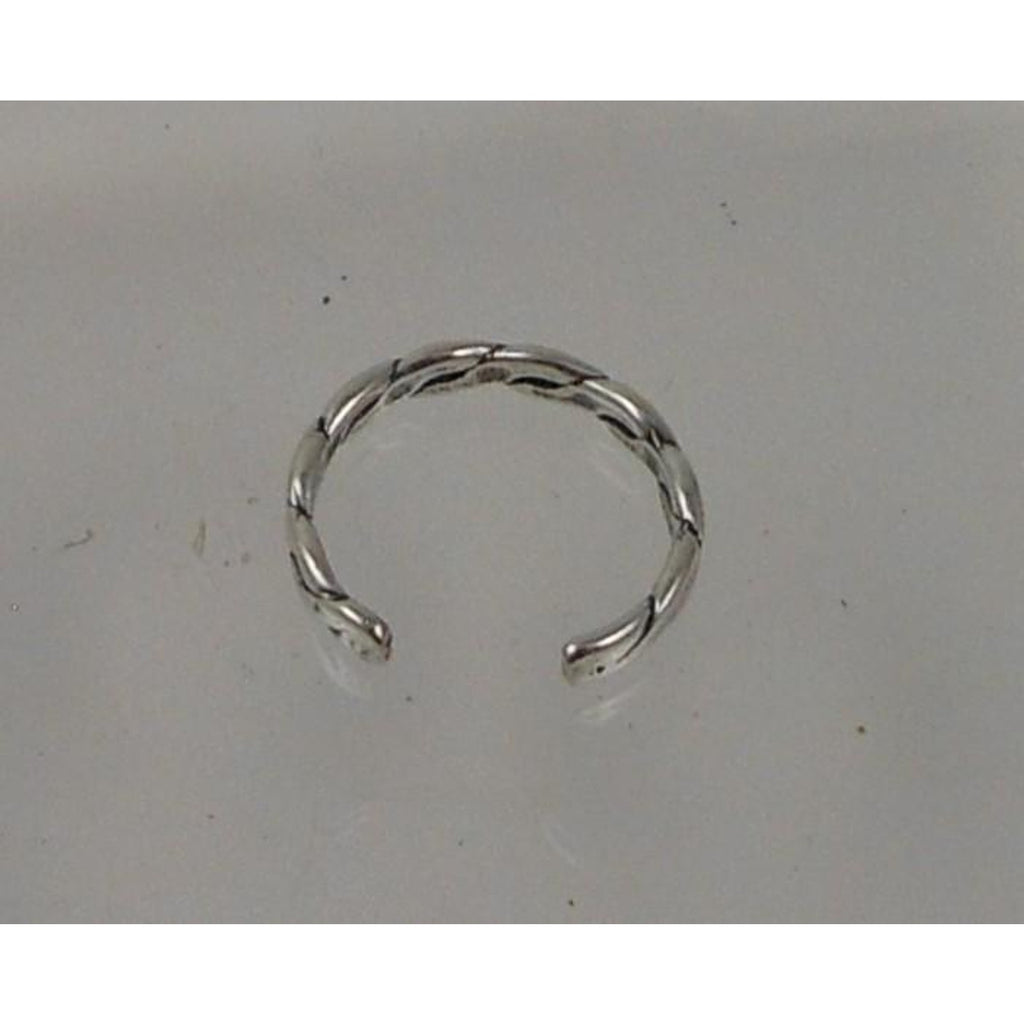 Vintage Sterling Silver Sexy Braid Toe Ring - Made in Thailand - NOS