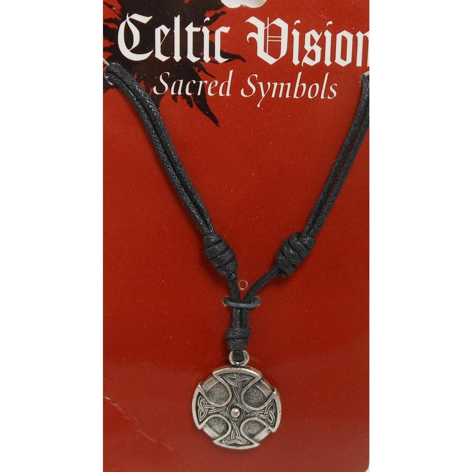 Vintage Celtic Vision Sacred Symbols Cross Necklace Pendant Celtic Symbol-12 - HoneyThomas.com