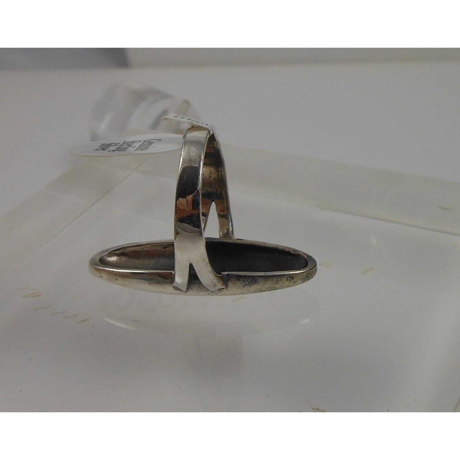1990's Sterling Silver Statement Tribal Boho Ring Size 7 - HoneyThomas.com