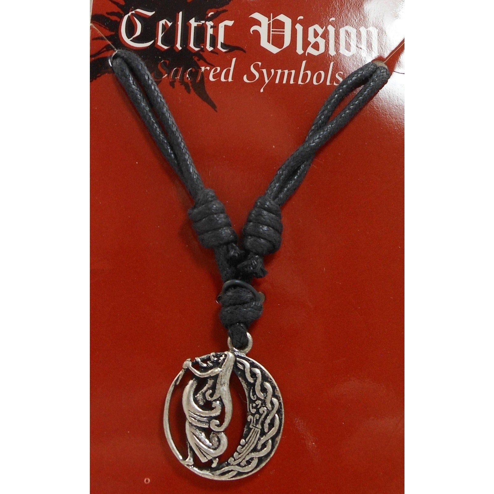 Vintage Celtic Vision Sacred Symbols Goddess Mother Child Necklace Pendant - HoneyThomas.com