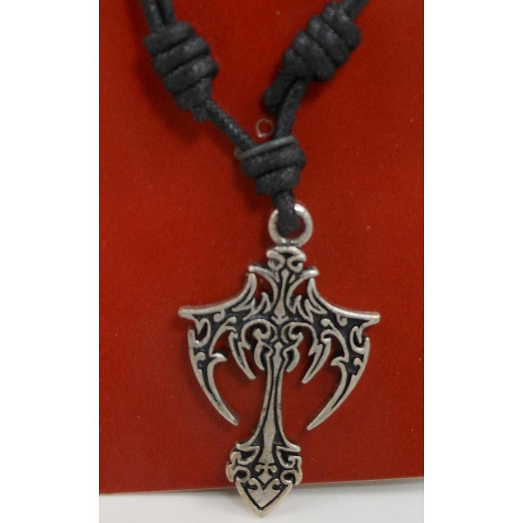 Vintage Celtic Cross Pendant Necklace 24" Adjustable Sacred Symbols NOS - HoneyThomas.com