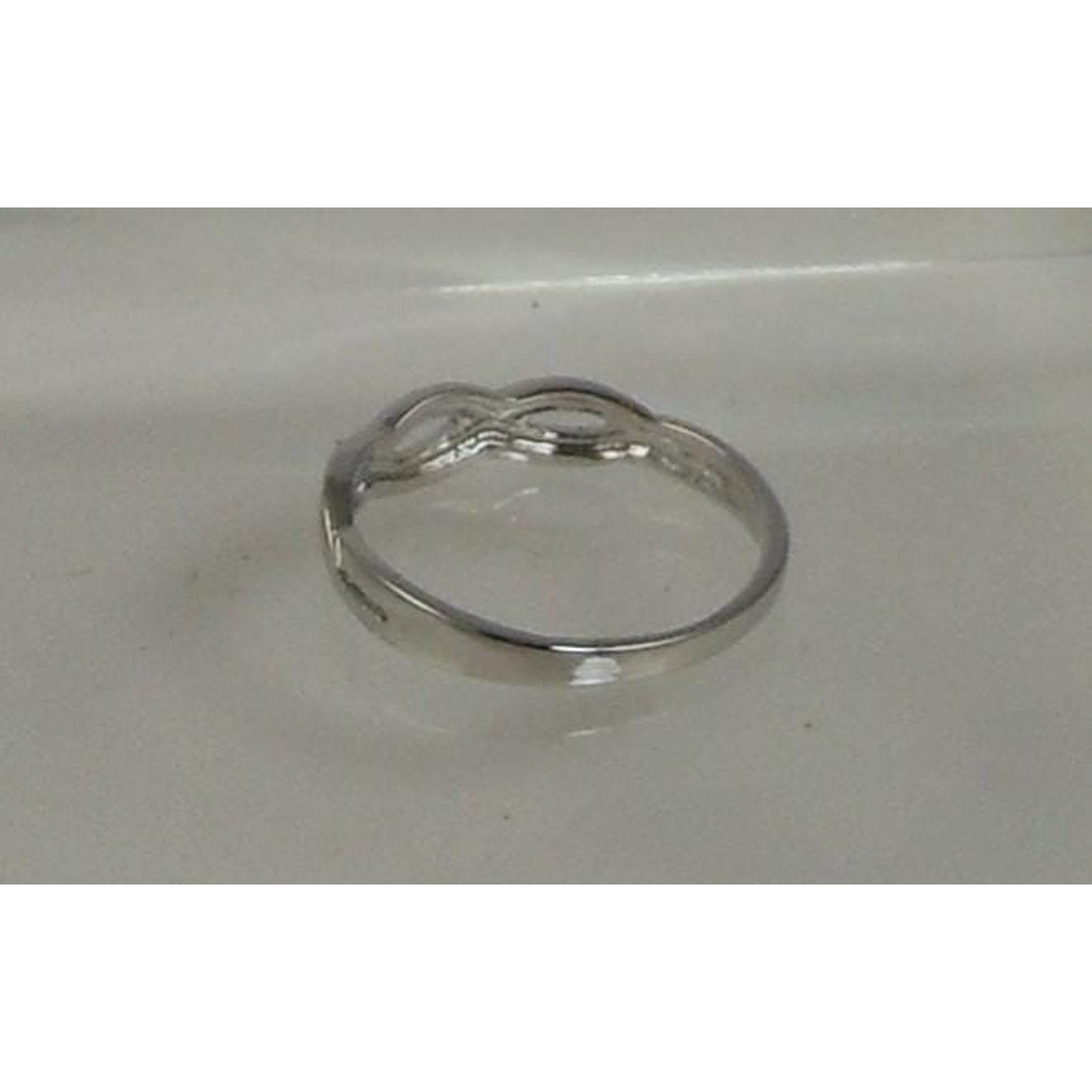 Sterling Silver Celtic Woven Braid Band Ring - Vintage 925 Size 7.5 5mm Irish