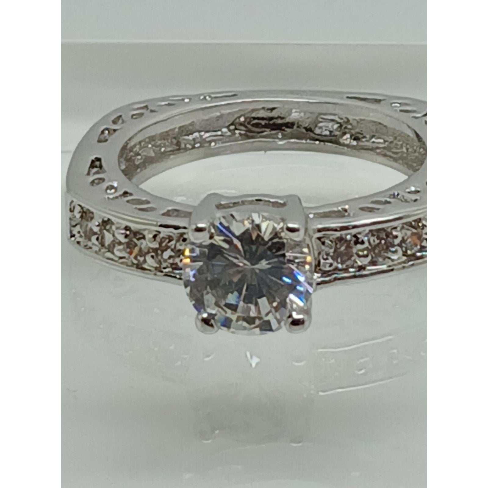 2 CT Unique Vintage Gold Plated Round Brilliant Sim Diamond CZ Engagement Ring 7 - HoneyThomas.com