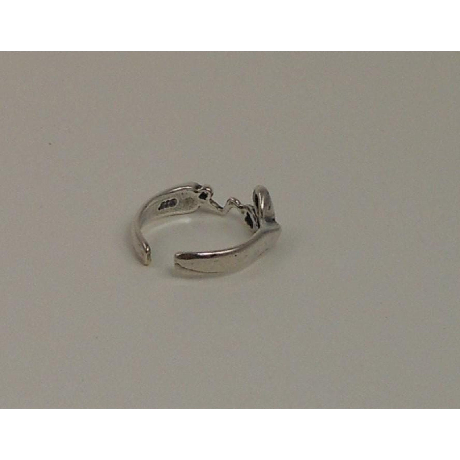 Vintage Sterling Silver LOVE Toe Ring from Thailand - NOS, 925 Silver, Unique - HoneyThomas.com