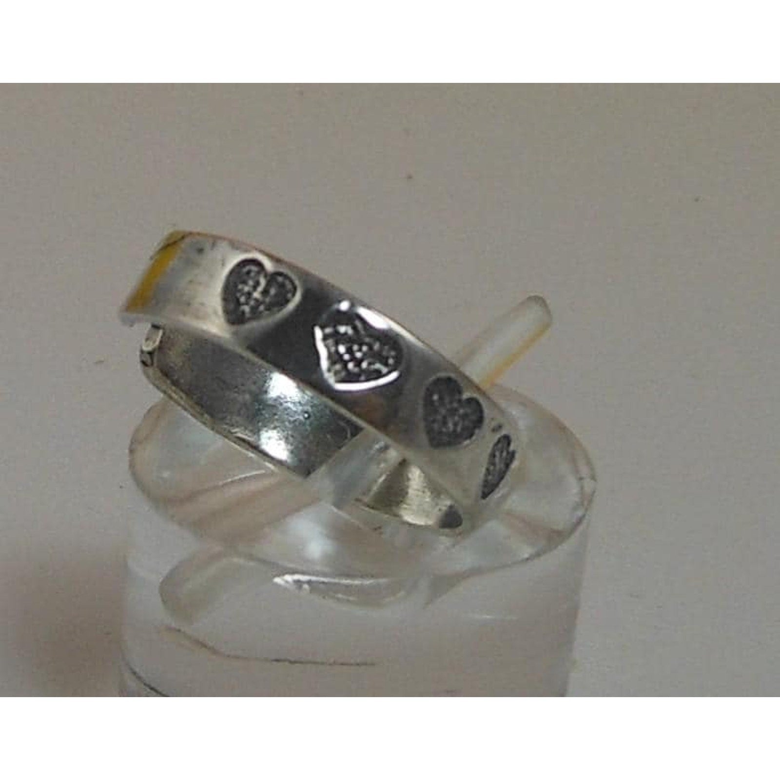 Vintage Sterling Silver Hearts Toe Ring Handcrafted Unique Jewelry from Thailand - HoneyThomas.com