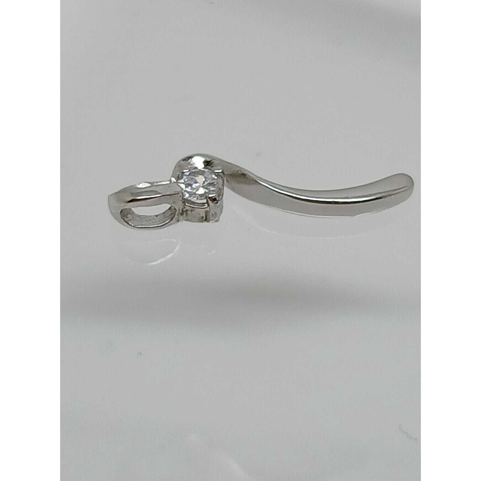 .925 Thailand Sterling Silver Simulated Diamond Pendant Necklace NEW Gift Boxed - HoneyThomas.com