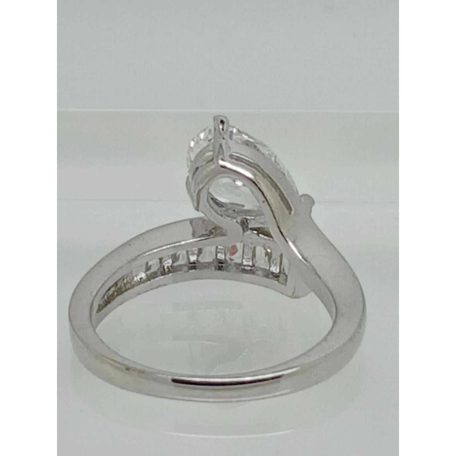 2.4CT Vintage Gold Plated Pear Radiant Cut Sim Diamond CZ Engagement Ring Size 7 - HoneyThomas.com