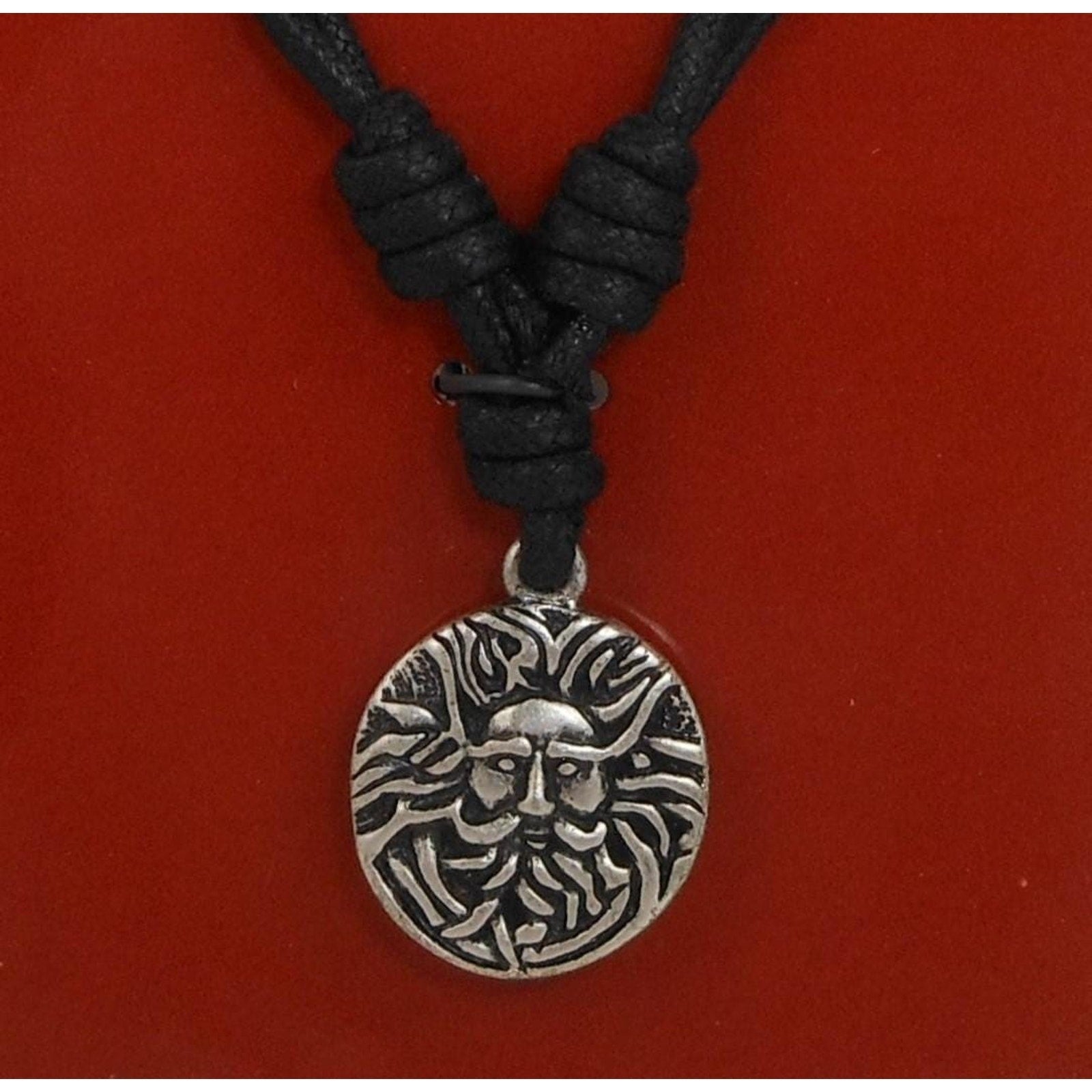 Vintage Sacred Symbols Celtic Necklace Pendant with Adjustable Cord - NOS - HoneyThomas.com