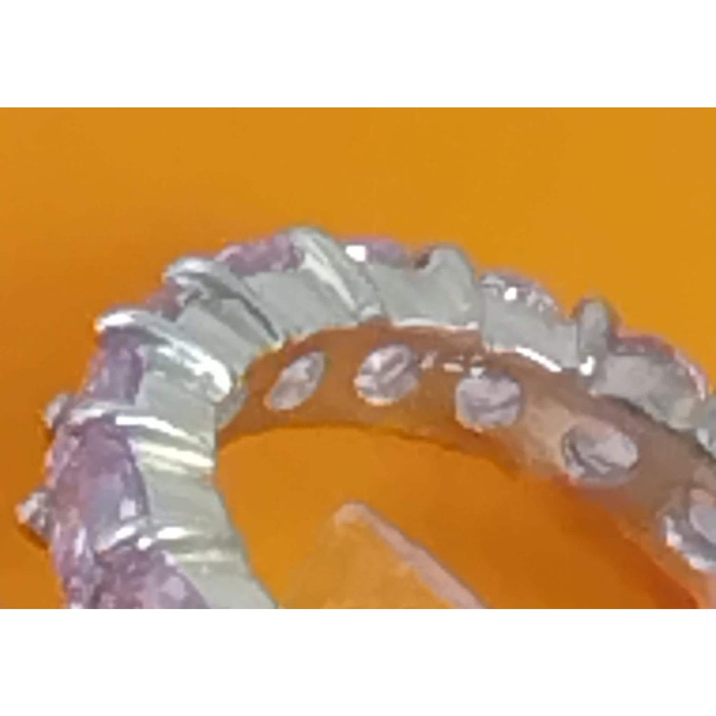 2.89 CT Sim Diamond 925 Sterling Silver CZ Engagement Wedding Band Ring Size 7