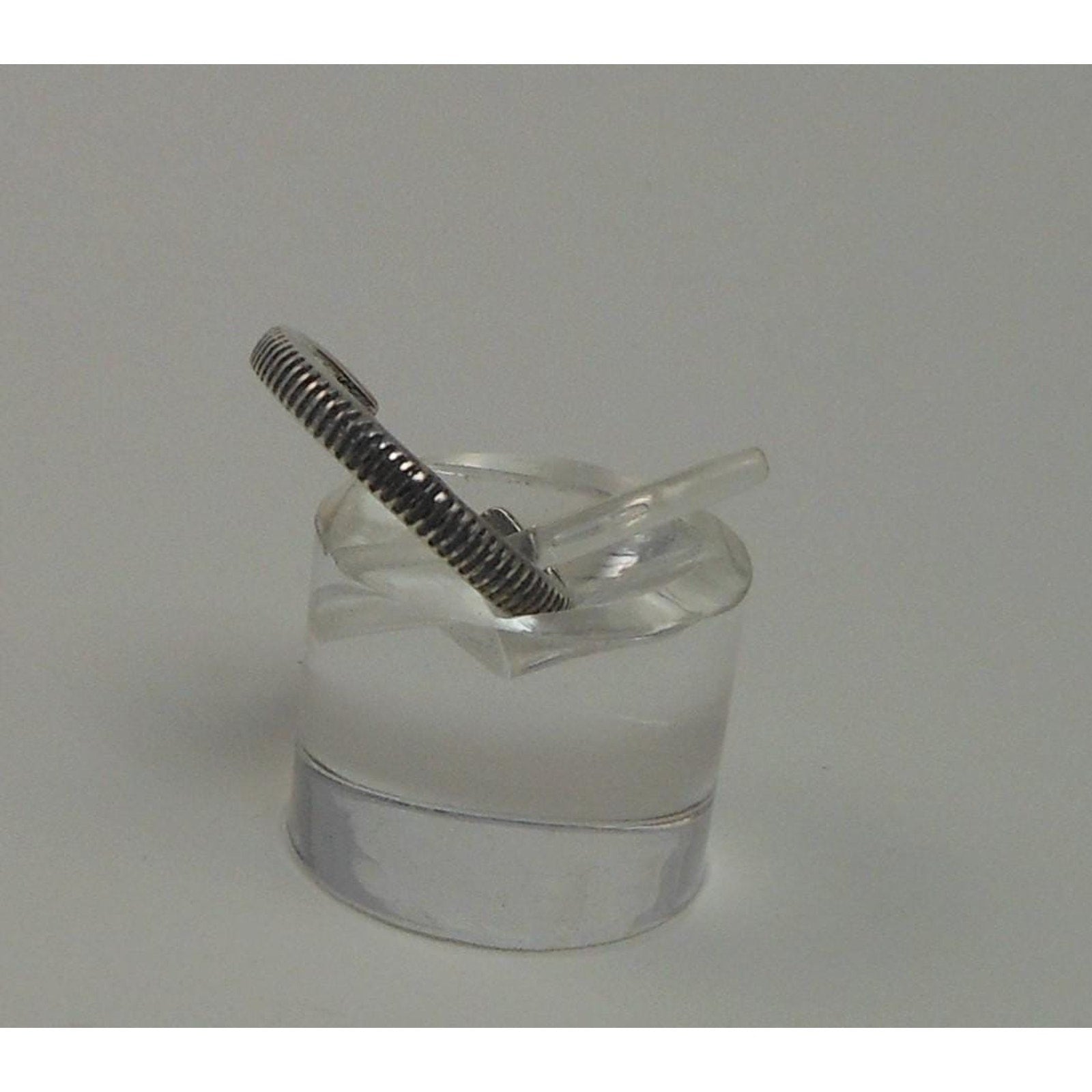 Vintage 925 Sterling Silver Sexy Money Coin Edge Toe Ring - Thailand New Old - HoneyThomas.com