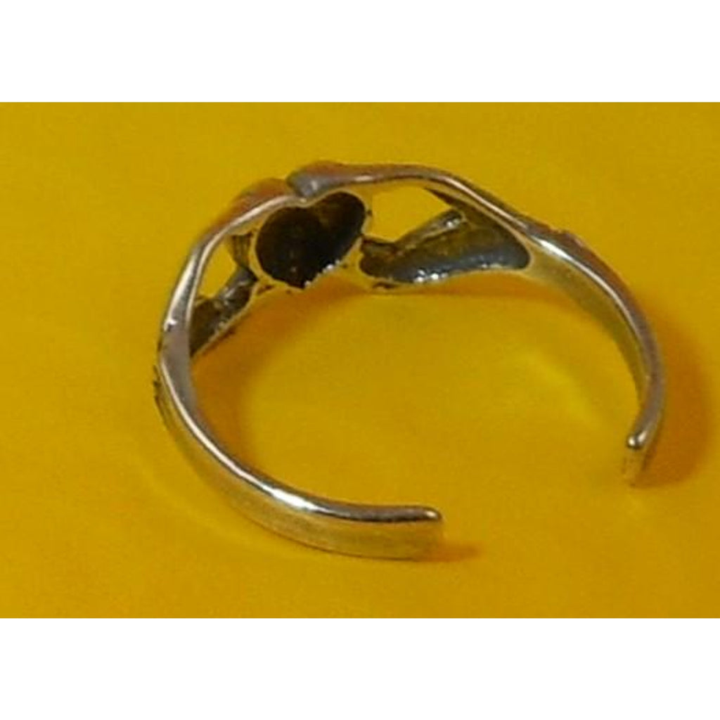 Vintage Sterling Silver Irish Claddagh Celtic Toe Ring Adjustable New-Old-Stock