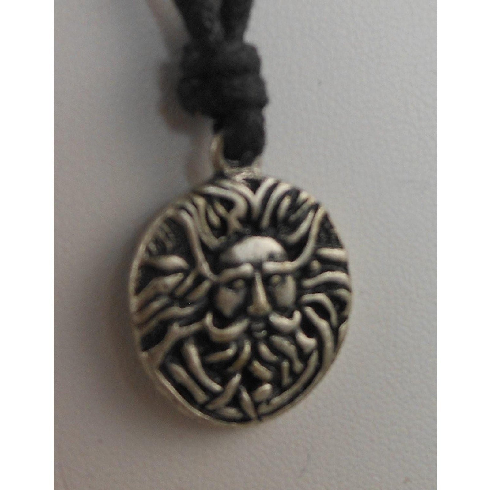 Vintage Sacred Symbols Celtic Necklace Pendant with Adjustable Cord - NOS - HoneyThomas.com