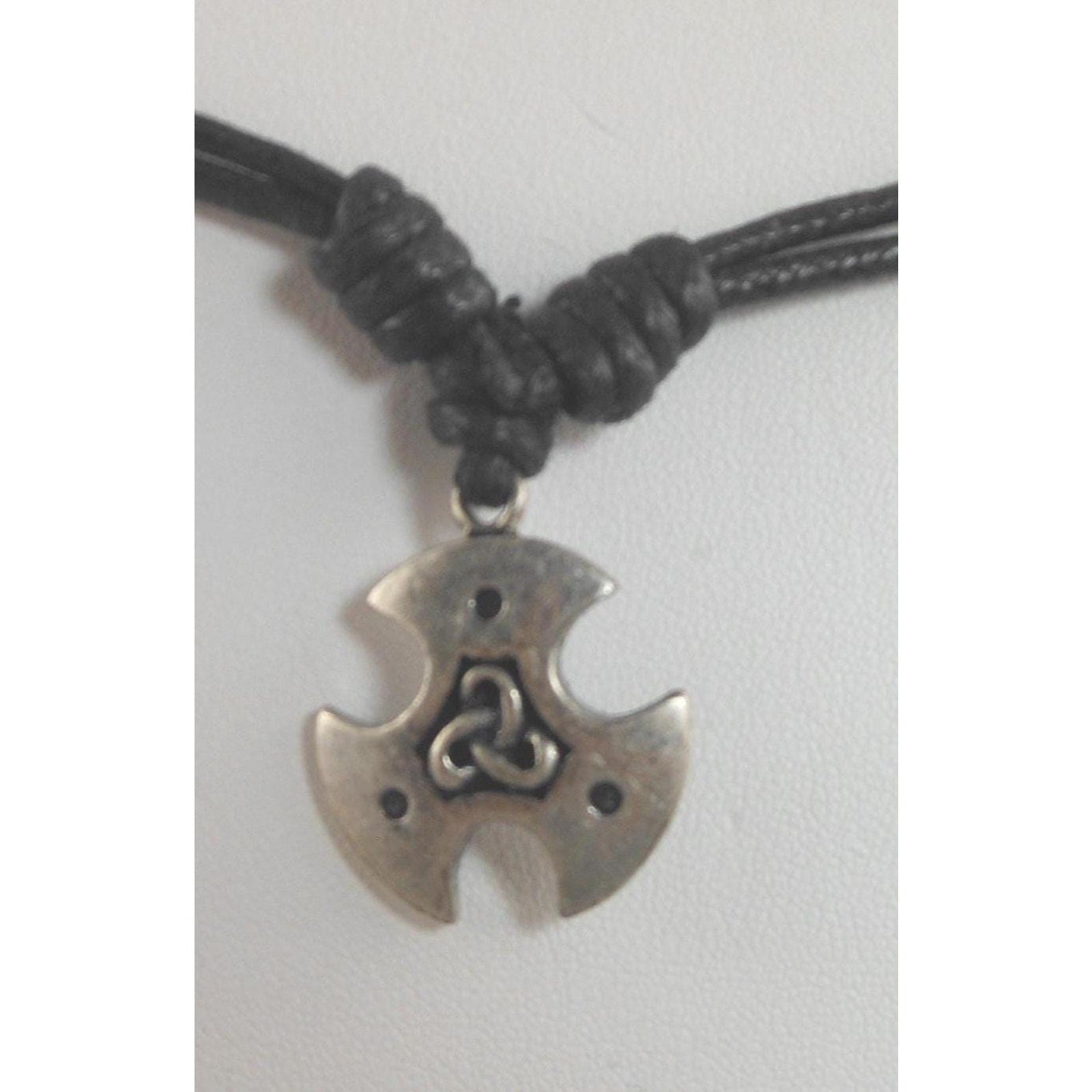Mystical Vintage Celtic Cross Necklace Pendant Adjustable 24" Sacred Symbols NOS - HoneyThomas.com
