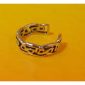 Vintage Sterling Silver Irish Celtic Tribal Weave Toe Ring Handcrafted Unique - HoneyThomas.com