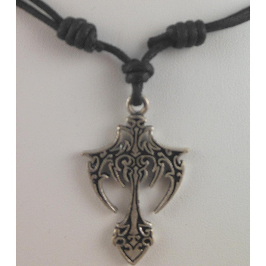 Vintage Celtic Cross Pendant Necklace 24" Adjustable Sacred Symbols NOS - HoneyThomas.com