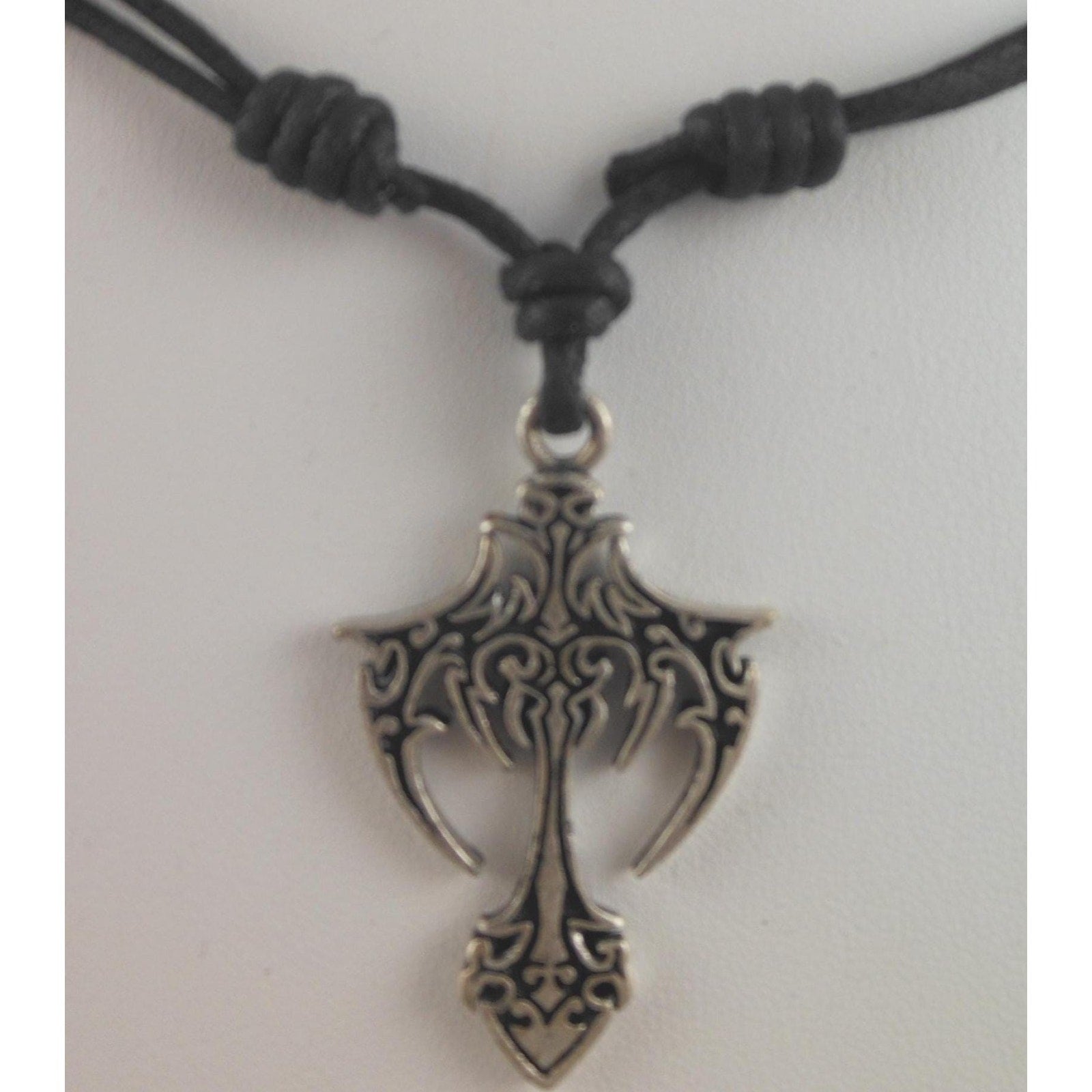 Vintage Celtic Cross Pendant Necklace 24" Adjustable Sacred Symbols NOS - HoneyThomas.com