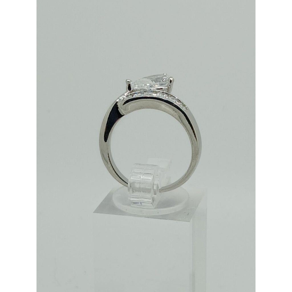 2.4CT Vintage Gold Plated Pear Radiant Cut Sim Diamond CZ Engagement Ring Size 6 - HoneyThomas.com