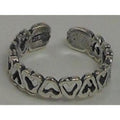 Vintage Sterling Silver Hearts Toe Ring - Handcrafted in Thailand, NOS 925