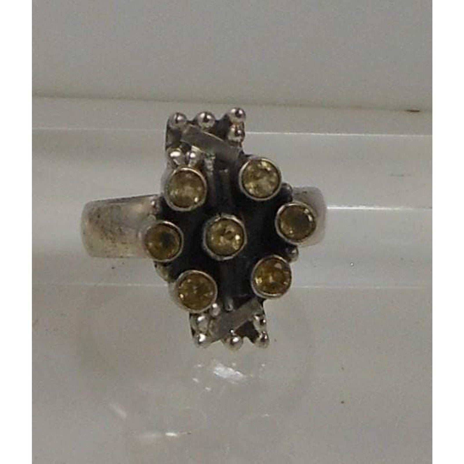 Handcrafted Vintage Amethyst Sterling Silver Ring Size 9.5 Natural Gemstone 6.2g - HoneyThomas.com