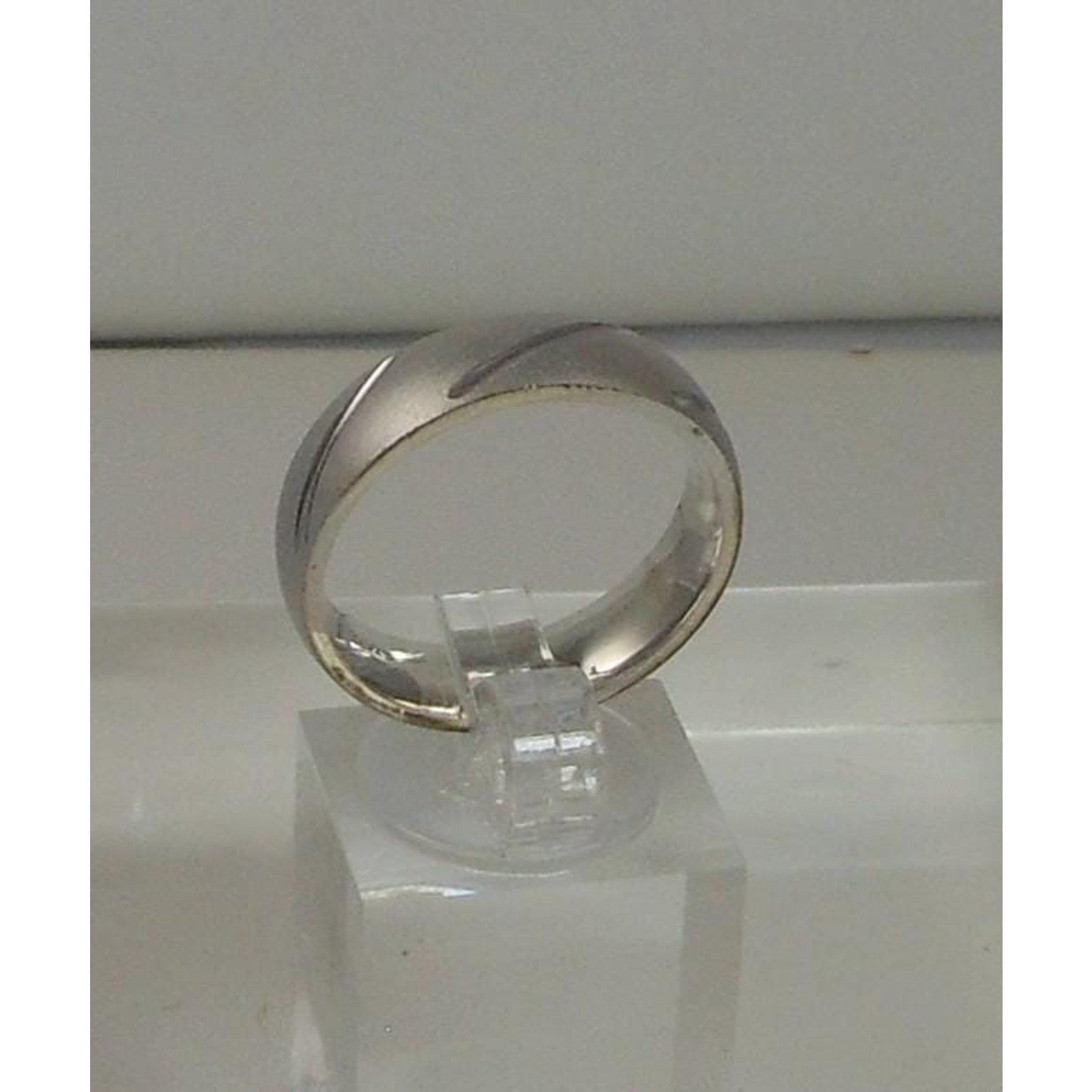 Handcrafted Diamond-Cut Wedding Band Ring | Vintage 925 Silver | Size 9.5 | 6.5g - HoneyThomas.com