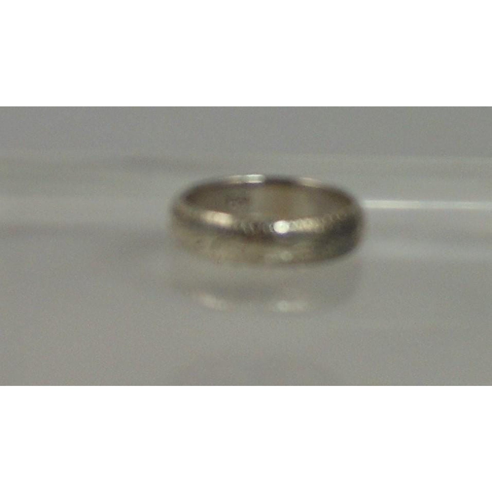 925 Sterling Silver Handcrafted Diamond-Cut Ring Size 5 Vintage Thailand 2.7g 4m - HoneyThomas.com